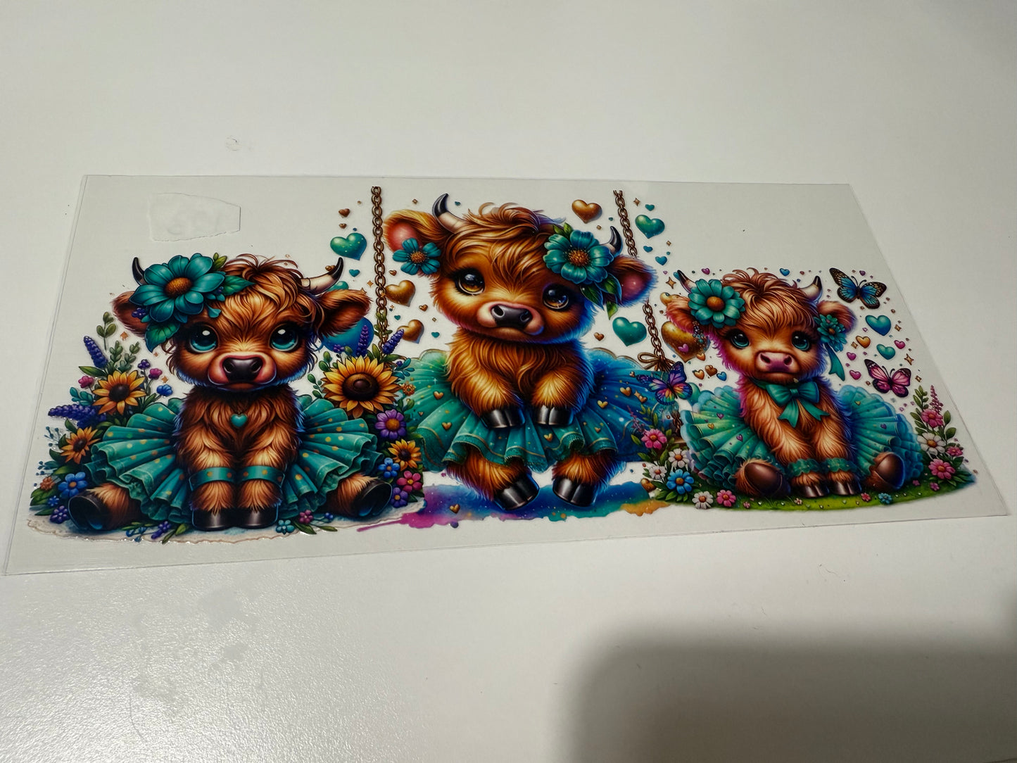 16oz Highland Cows Wraps for Tumblers
