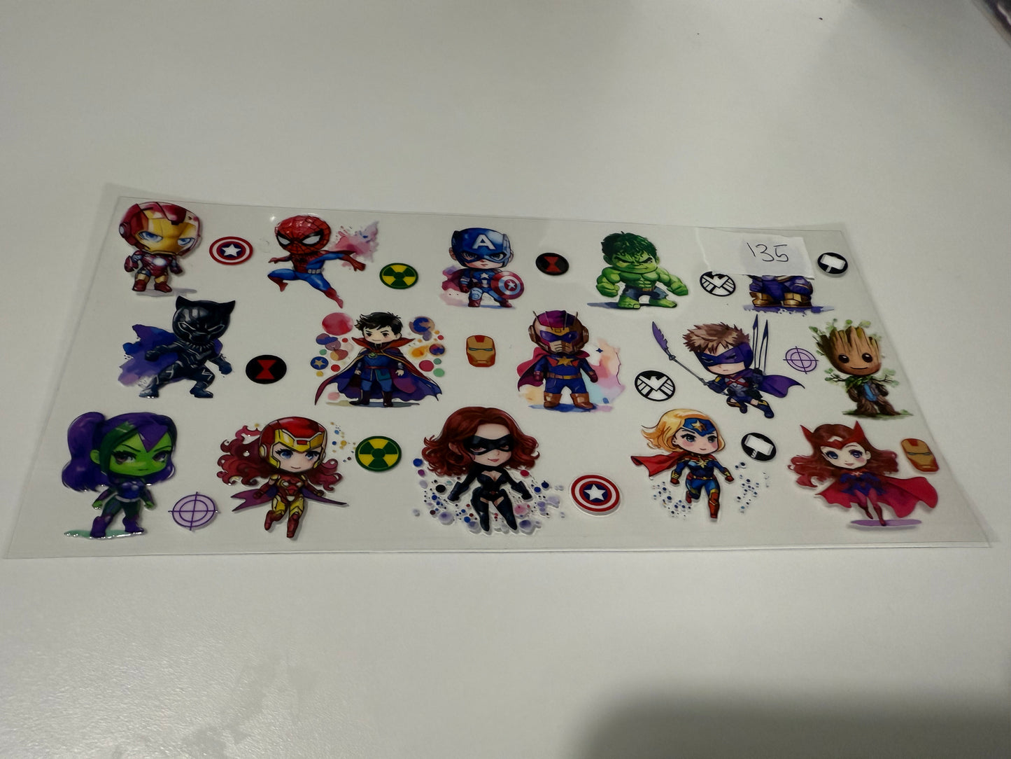 16oz SuperHero Wraps for Tumblers