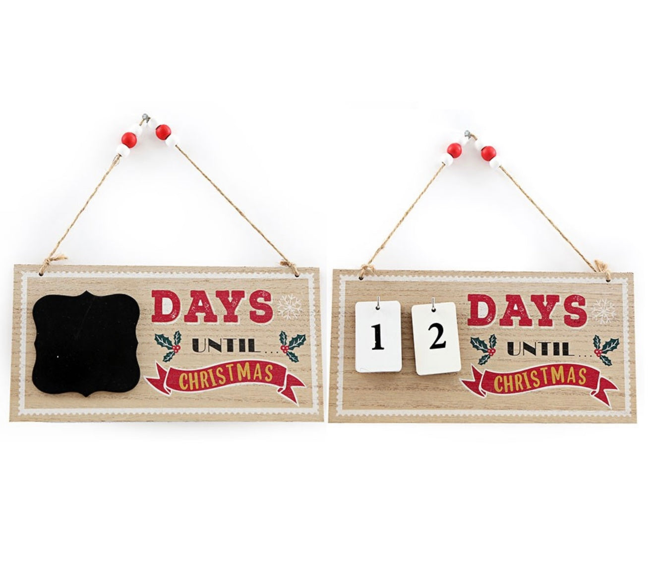 Count Down to Christmas Hanging Sign