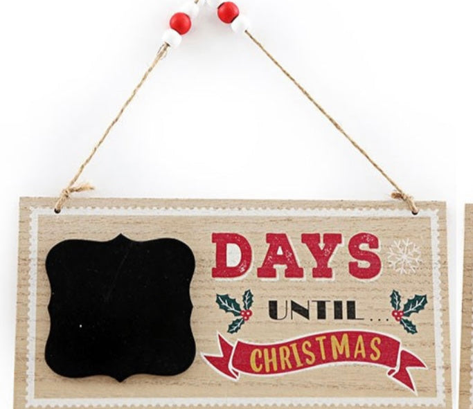 Count Down to Christmas Hanging Sign