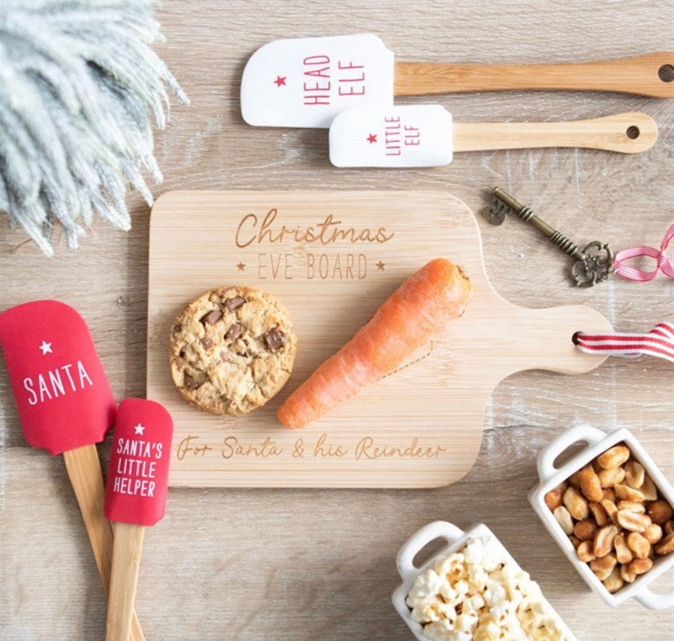 Christmas Eve Wooden Board for Santa