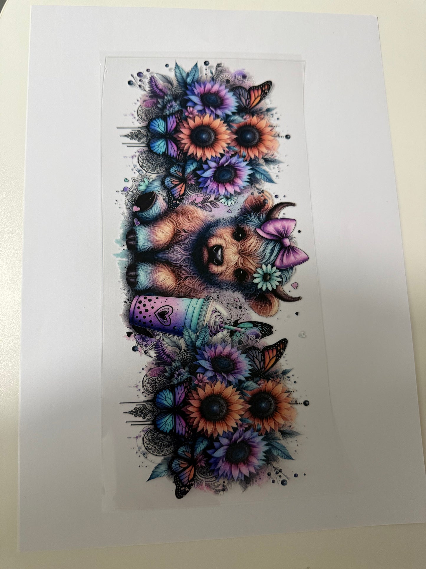 16oz Highland Cows Wraps for Tumblers