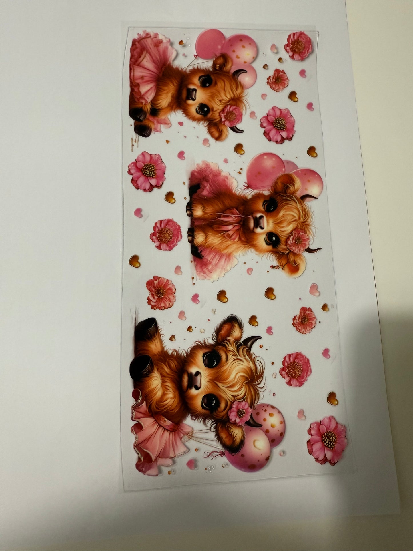 16oz Highland Cows Wraps for Tumblers
