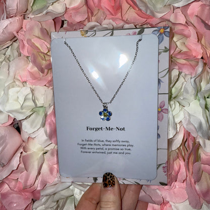 Forget-Me-Not Necklace - Silver