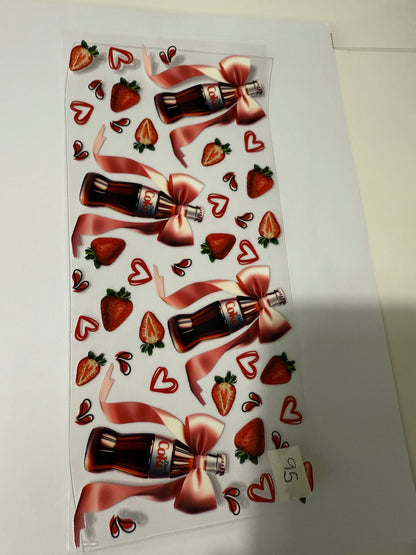 16oz Drink Design Wraps for Tumblers