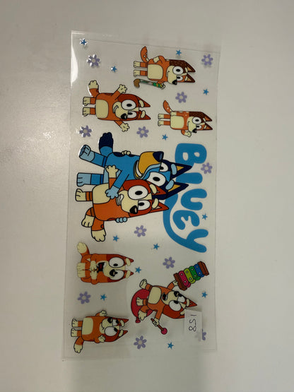 16oz Character Wraps For Tumblers